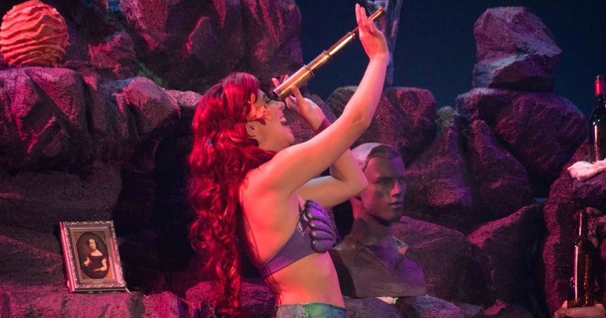 Photo of copywriter Allison Comotto as Ariel in a local production of The Little Mermaid