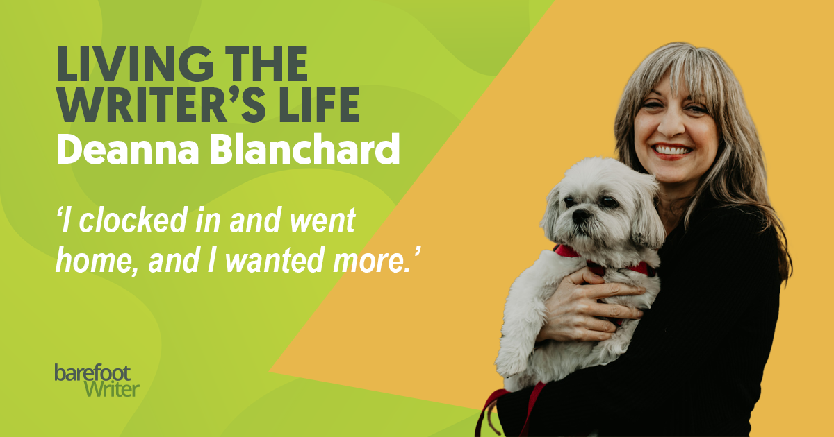 Deanna enjoys her flexible schedule that allows plenty of time with loved ones (shown here with Lucy, her dog).